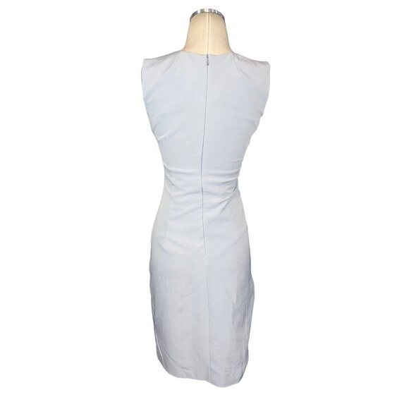 Milly Sherry Sleeveless Ruched Mini Dress in Cloud Blue 2 Womens - Picture 6 of 12